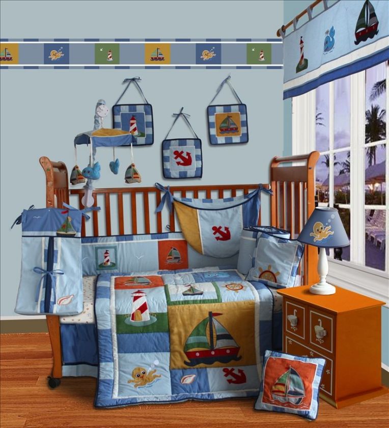 Musical Mobile For Sail Away Baby Crib Bedding by Sisi  