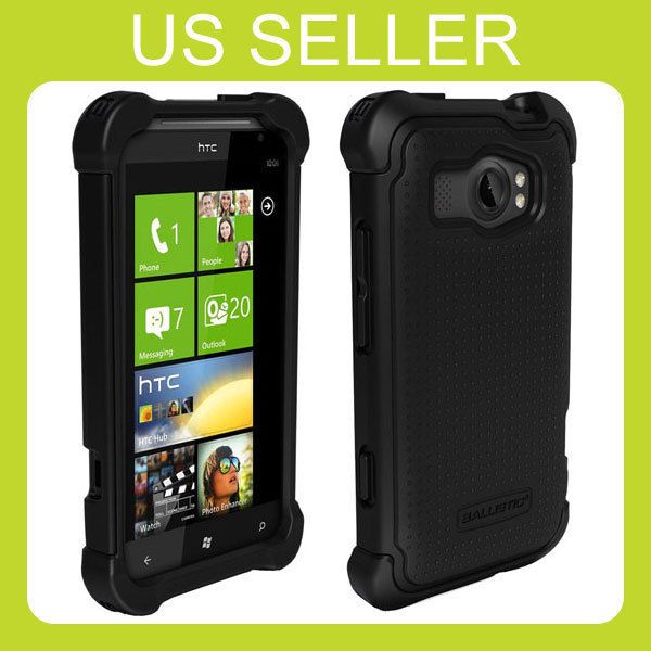 AGF Ballistic SG Series Rugged Tough Case Cover Black for AT&T HTC 