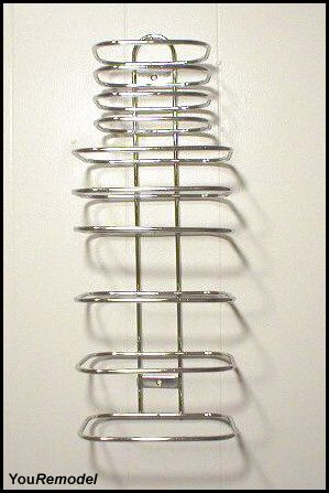 HOTEL Style 3 GUEST CHROME TOWEL BAR RACK ~ Retro NEW  