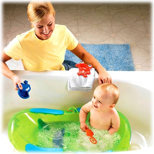 FISHER PRICE BABY RAINFOREST BATH CENTER TUB NEW  