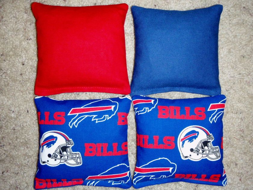 CORNHOLE BAGS BAGO BEAN TOSS BUFFALO BILLS 8 Bags B/R  