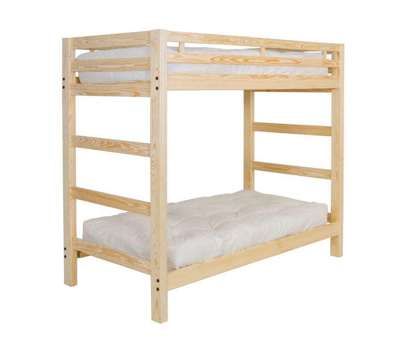 Twin Liberty Bunk Bed Frame   Solid Unfinished Pine NEW  