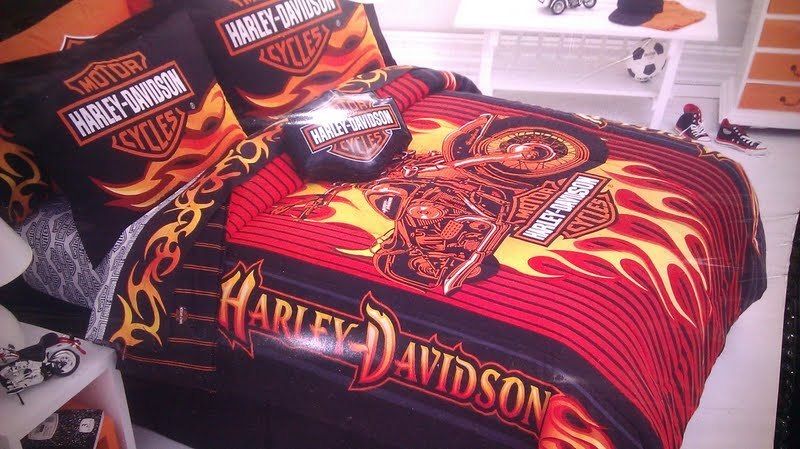   YOUTH ADULTS SPECIAL HARLEY DAVIDSON COMFORTER TWIN FULL QUEEN BEDDING