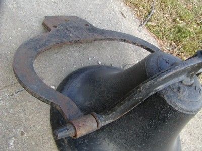 Vintage Cast Iron School Bell Antique Church Old Farm  