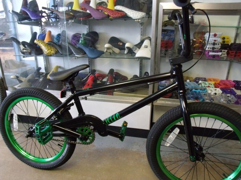 FIT BIKE CO. INMAN 1 BLACK/GREEN 2012 BMX BIKE  WITH FREE CABLE COMBO 