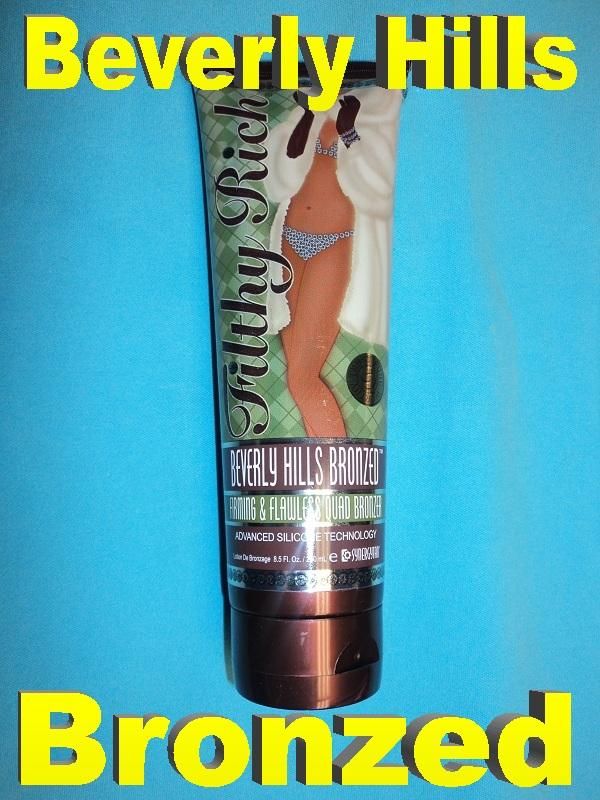   Rich★BEVERLY HILLS BRONZED★Tanning Bed Lotion QUAD BRONZERS  