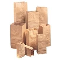 Brown Kraft Natural Paper Grocery Bags   500 pk  