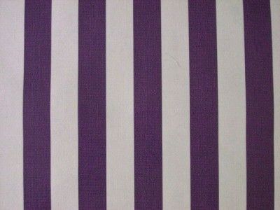 PURPLE CABANA STRIPE RETRO VINYL OILCLOTH FABRIC BTY  