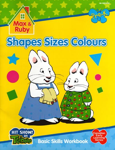 Max and Ruby Set of 3 Activity Books ABC Numbers Shapes  