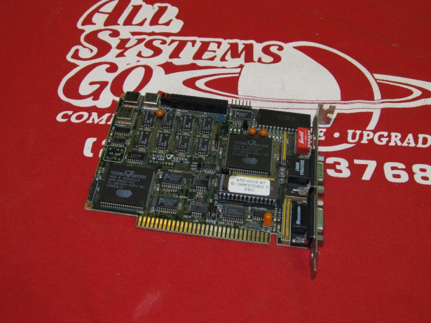 Video Seven Vega VGA ISA Card   650 0095  