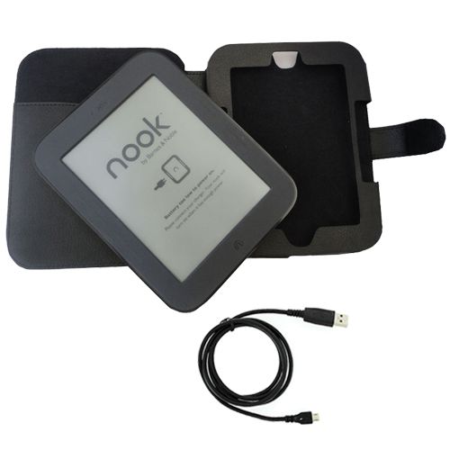   Simple Touch e Reader   Folio Carry Case Cover + USB Cable Cord  