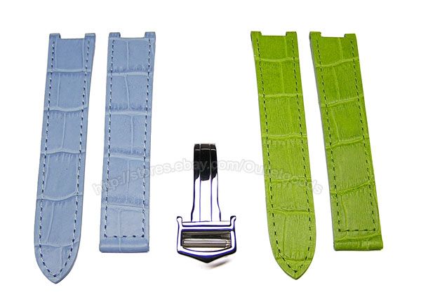 Watch Band Strap Buckle Set fits Cartier Pasha 35mm  