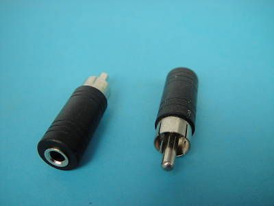   to 1/8 3.5mm Phono Female Coaxial Cable Adapter Connector,79A  