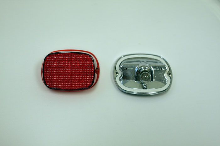 Red Squareback Tail Light Lens For Harley Davidson  