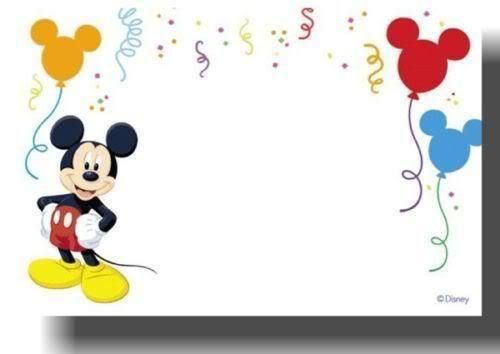 Mickey Mouse Personalized Thank You Note Cards  