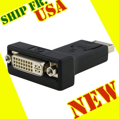 New Displayport DP Male to DVI Female Adapter Converter  