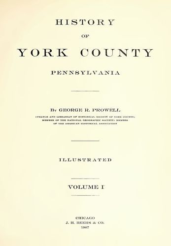 2Vol 1907 Genealogy History York County Pennsylvania PA  