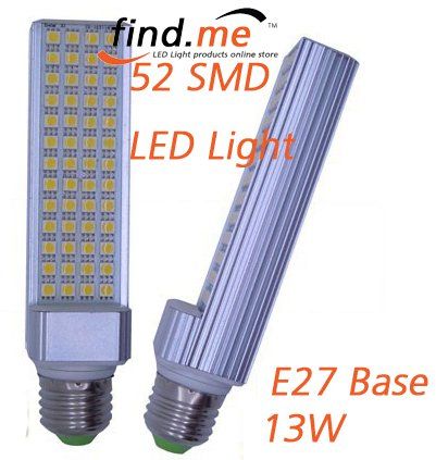 E27 5050 52 SMD LED 13W White Light Lamp Bulb 85 265V Optional E14/G23 