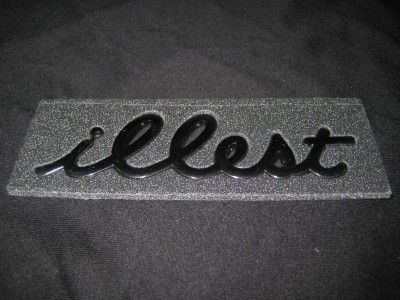 ILLEST CHROME BLACK car badge emblem VERY RARE BRAND NEW  