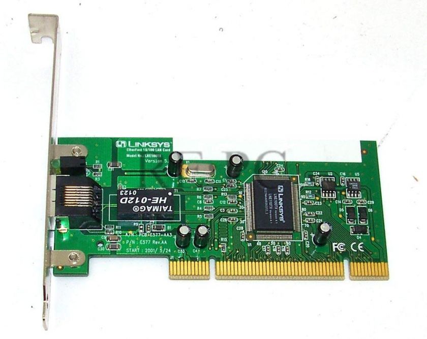 Linksys LNE100TX 5.0 PCI Ethernet Network Card 10/100  