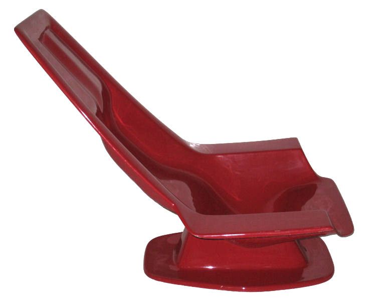 Calka Mid Century Fiberglass Race Car Seat Lounge Chairs  