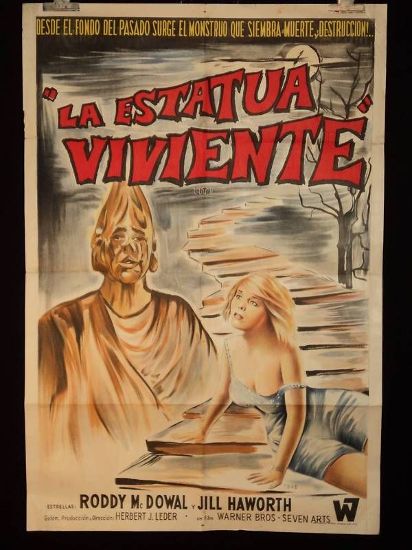 HORROR FILM IT RODDY Mc DOWAL * ARGENTINE 1sh MOVIE POSTER 1967 