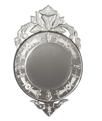 VENETIAN Framed WALL MIRROR Vanity Mantel Etched Round NEW  