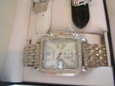 GOSSIP WATCH NEW IN BOX 3 BANDS free ship FUN SILVERTONE valentine 