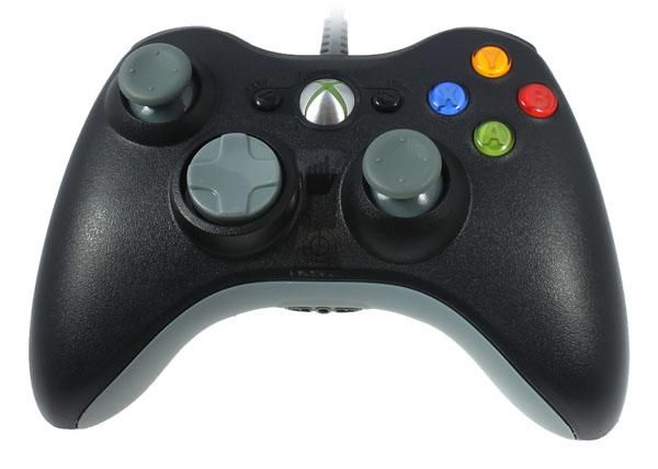 New Black Wired Game Controller For Microsoft Xbox 360  