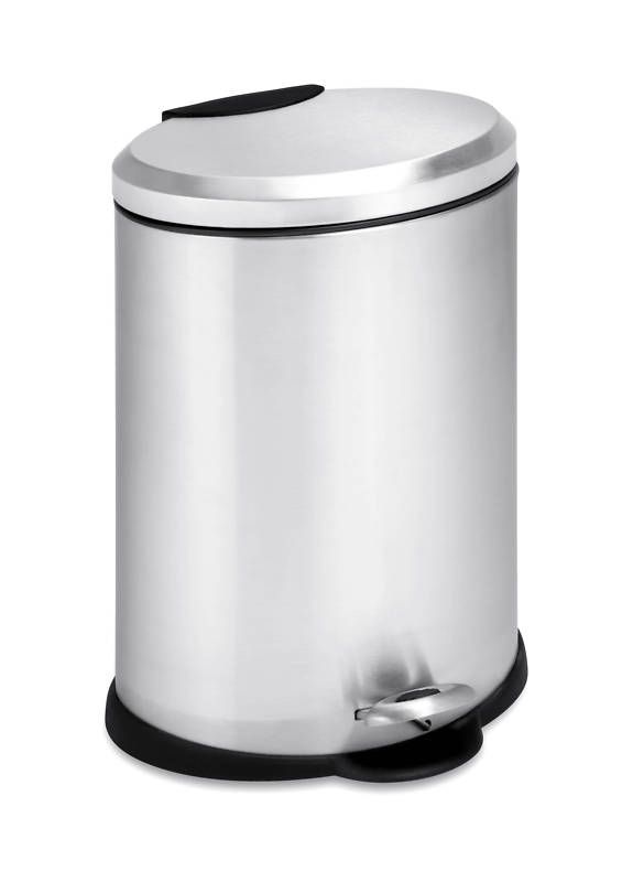 Honey Can Do 12L SS Oval Step Trash Can # TRS 01447  