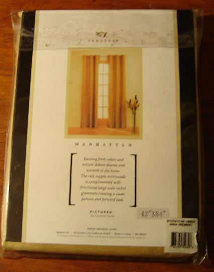 Veratex Manhattan Grommet Window Panel (1) 48 X 84  