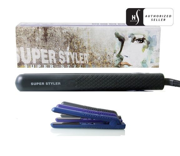   Super Styler Ceramic Flat Iron Onyx Straighter ion Hair Iron  