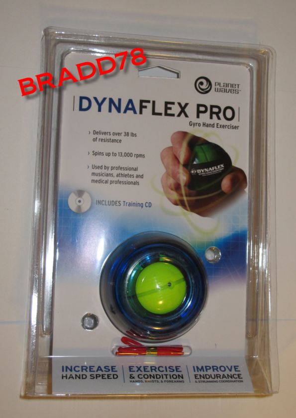 DYNAFLEX PRO GYRO HAND EXERCISER + DYNA FLEX CD + CORD  