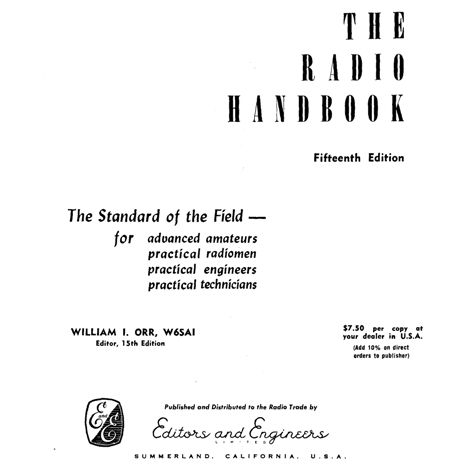 Three Books in ONE   The Radio Handbook   1938 & 1940 & 1959  