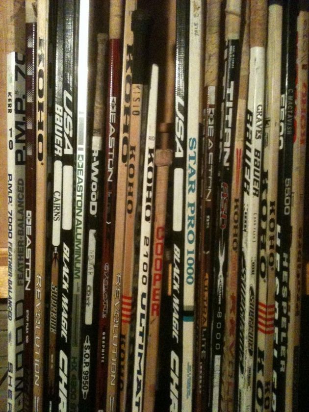 GAME USED HOCKEY STICKS   50+++ Available   Pick One  