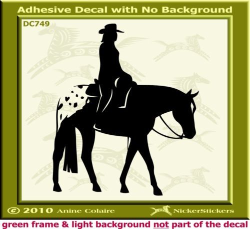 Western Pleasure Appaloosa Horse Decal Sticker 488/749  