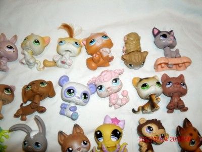 lot 50+ LPS LITTLEST PET SHOP dog~cat~turtle~bird~monkey figurine toys 