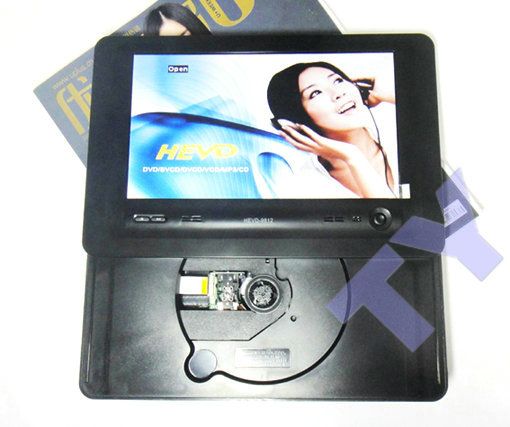   LCD Slid Portable DVD/DIVX/MPEG4/VCD/ Player/TV/Portable DVD Player