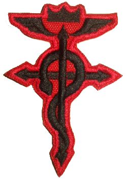 Set Fullmetal Alchemist Logo 2 Embroidered Patch Edward  