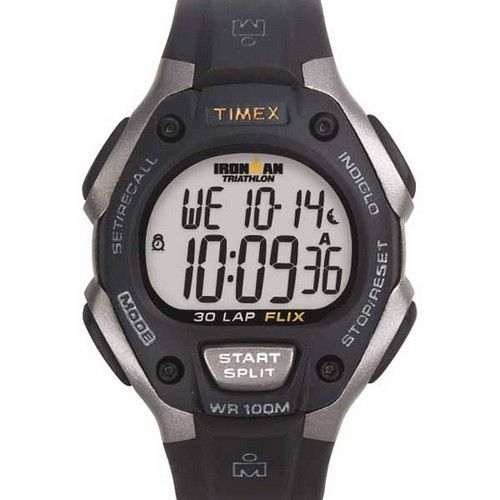   Watch Grey/Yellow/Blue Indiglo Ironman 30 Lap Counter WR 100m  