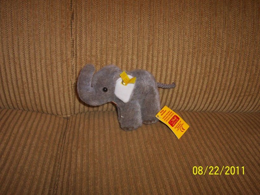 New Steiff Knopf IM OHR Plush Elephant Jumbo 5  