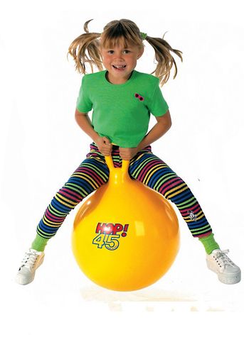 New Yellow Hippity Hop 45 Ball   Jump and Bounce  