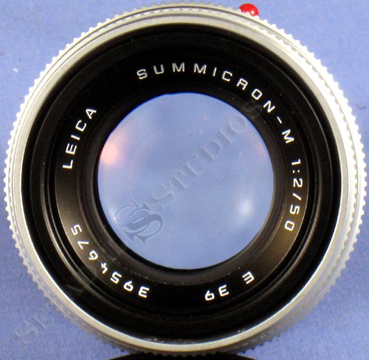 LEICA 50MM SUMMICRON M F2 CHROME 6 Bit M LENS +BOX +CASE +CAPS CLEAN 