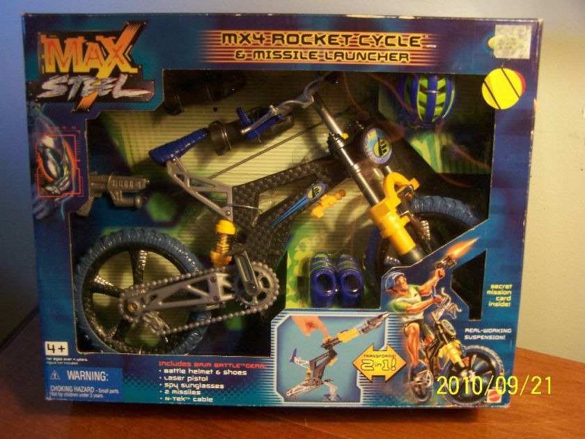 Max Steel MX4 Rocket Cycle & Missile Launcher NIB  