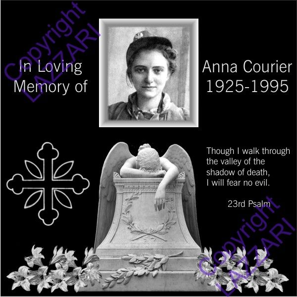 Customized Personalized Memorial 12 Engraved Granite Grave Marker 