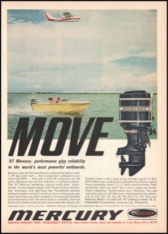 Kiekhaefer Mercury Outboards 1967 Print Ad  