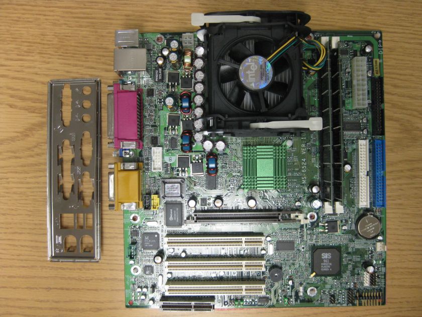 MSI MS 6524 P4 478 1.8 GHz 512MB motherboard CPU DDR  