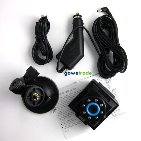 S6000 HD720P 2.5 Car DVR 8 LED Night vision Camera Video Recorder