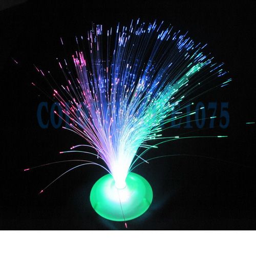 LED Optic Fiber Lamp Night Light Stand Xmas Red  