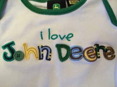 Lot of 2 Baby Boy Onesies JOHN DEERE & Everything Is Better at GRANDMA 